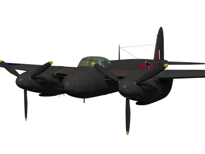 de Havilland DH98 Mosquito NF MkII 3D model