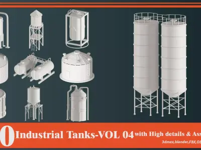 Industrial Tanks VOL-04 3D model