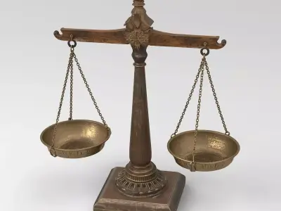 Ancient Egyptian Balance Scale 3D Prop Analysis Low-poly 3D model order