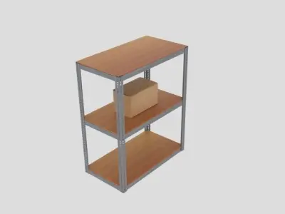 Warehouse Shelving Industrial  3D model