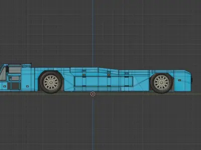 LOW POLY TUG VEHICLE  Low-poly 3D model