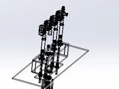 Filling liquid module 3D model