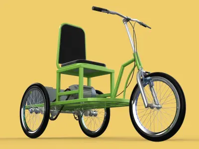 ELECTRIC TRIKE TRICYCLE 3 WHEEL BIKE BICYCLE FOR DISABILITY EV 3D model