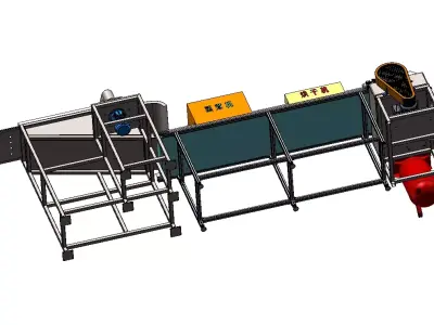 Cashew Shelling Machine 3D model
