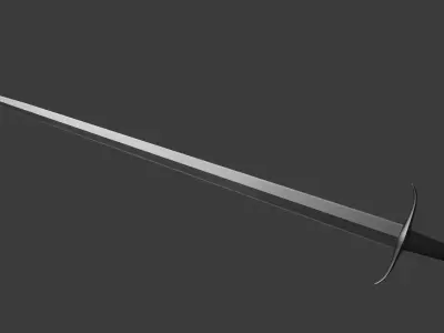 knight sword Low-poly 3D model purchase