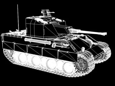 Flakpanzer V Coelian 3D model