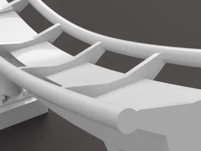 Roller Coaster Box Beam Track 3D print model purchase