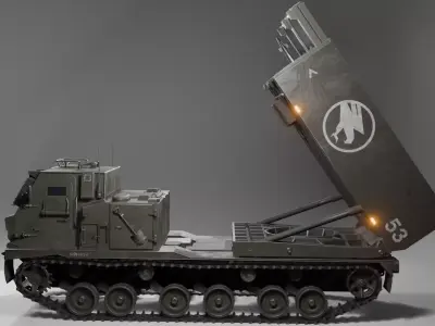 M270 With Batteries 3D model Low-Poly PBR 4K Textures  Low-poly 3D model