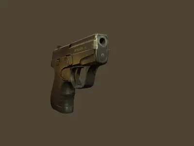 gun  stalker 960 Low-poly 3D model