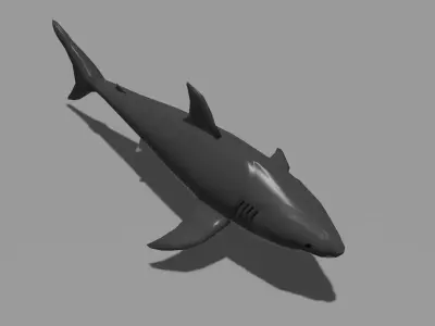 Shark Low Ploy Free low-poly 3D model