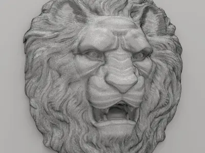 Lion Head 3D model buy