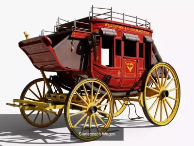 Stagecoaches and Wagons 3D Model Pack