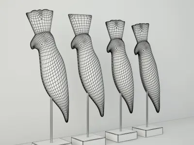 Decorative Mittus 3D model