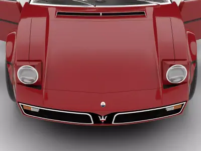 Maserati Bora 1972 HQ 3d model 3D model