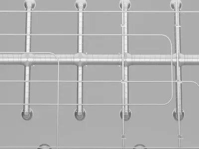 Industrial ceiling 3D model purchase