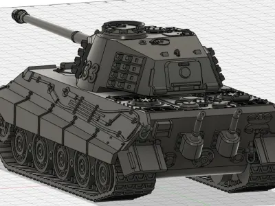 Panzerkampfwagen VI Tiger 2- King Tiger 3D print model