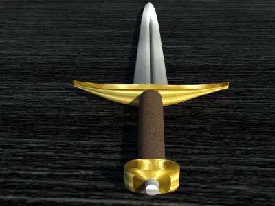 Medieval Classic Northern Sword GoT Robb Stark Sword 3D model