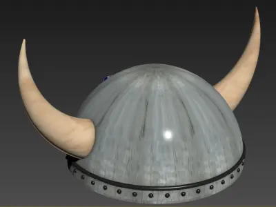 Viking helmet 3D model 12