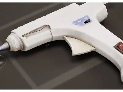 DIY Electric Hot Glue Gun Low-poly 3D model