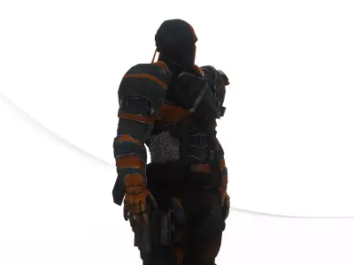 Deathstroke 3D Model Assassin Realistic Military Fully Rigged Low-poly 3D model