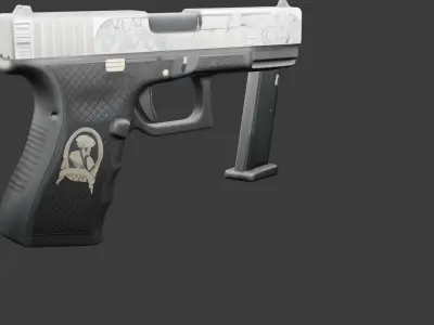 Glock 19 gravur model and desert eagle 3D model