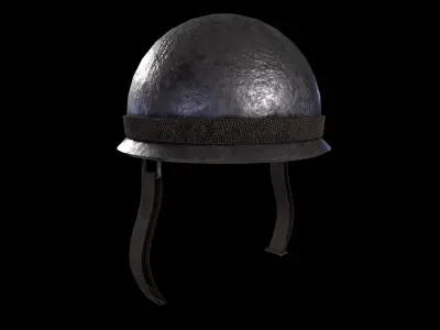Old WW2 US Army Helmet -  Game Ready - Low Poly PBR 3D Model Low-poly 3D model