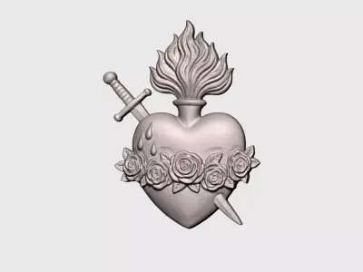 Immaculate Heart of Mary v2 3D print model