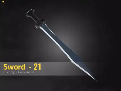 Sword-21 Low-poly 3D model