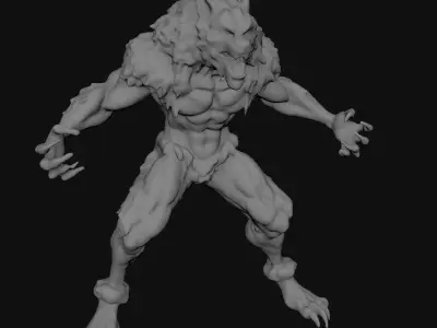 Monster Wolf 3D model