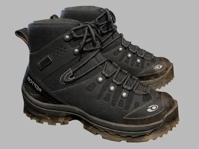 Tactical Boots Low-poly 3D model shop