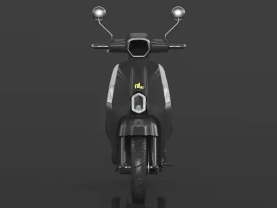  Vespa Electric Scooter Electric Motorcycle Ebike 1000W Low-poly 3D model