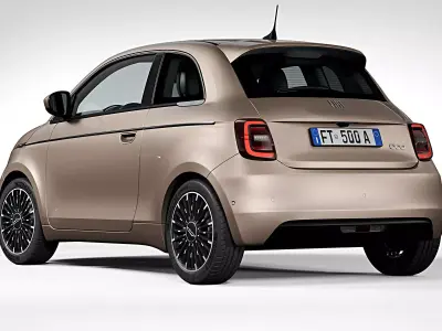 2021 Fiat 500 3plus1 3D model