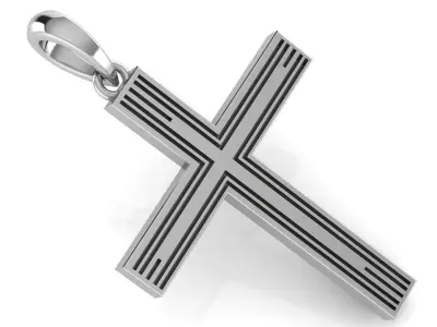 CROSS PENDANT CR126 3D print model