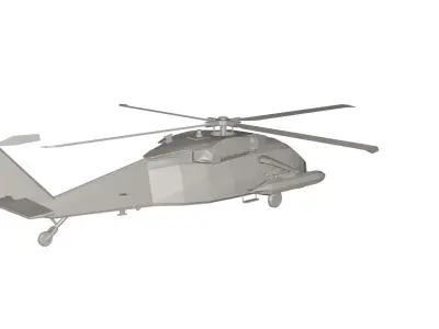 Military Helicopter concept Low-poly 3D model from CGTrader