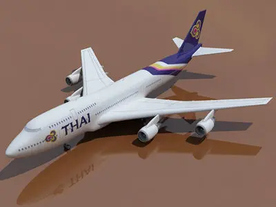 Thai Airways Boeing 3D model