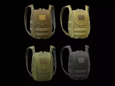 Backpack Low-poly 3D model purchase