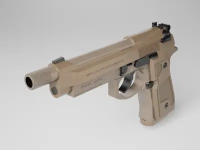 Beretta M9A4 Lowpoly Low-poly 3D model