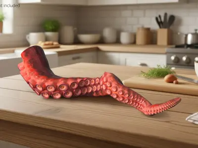  Octopus Arm Marine Animal Orange 