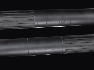AAC SDN-6  Sound Suppressor with flash hider AAC Blackout   Low-poly 3D model