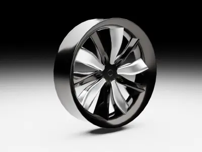 Tesla modal X wheel rim  Free 3D model