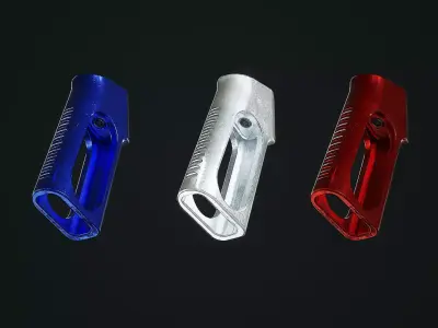 AR15 Skeleton Pistol Grip Low-poly 3D model