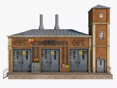 Factory Building 5 3D model