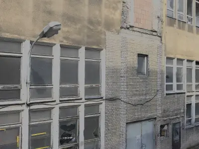 Abandoned Destroyed Building 2 3D model