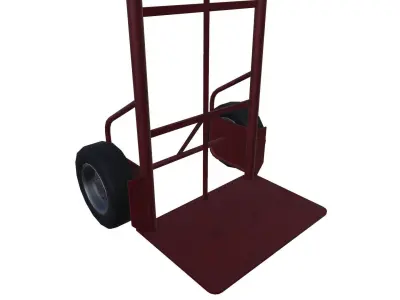 Hand Truck  Game Ready Low-poly 3D model