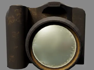 Photo camera  Free low-poly 3D model