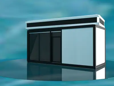 Modular office 15m2 3D model purchase