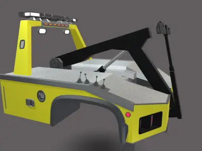 Wrecker Tow Equipment for 350 Truck  Low-poly 3D model