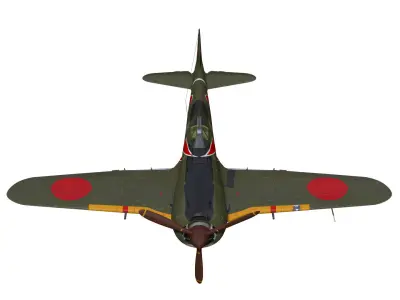Nakajima Ki44 Tojo type II Otsu 3D model purchase