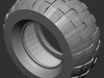 Tire Car 3D print model