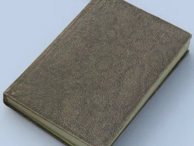 Notebook Low Poly leather book Low-poly 3D model